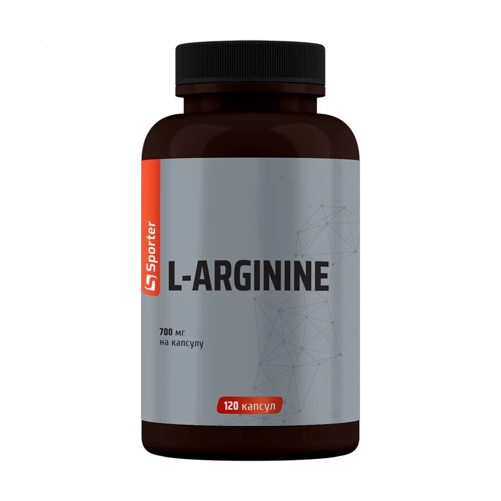 Л-аргінін Sporter L-Arginine, 700 мг, 120 капсул